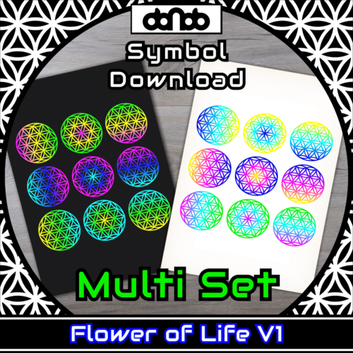 600x007 - Flower of Life V1 Multi - Bild 1
