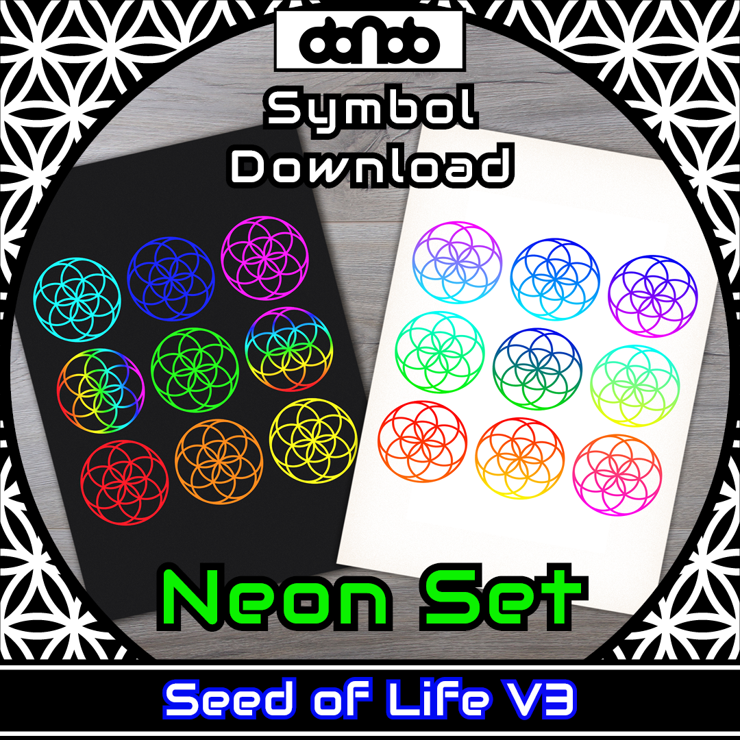 600x044 - Seed of Life V3 Neon - Bild 1