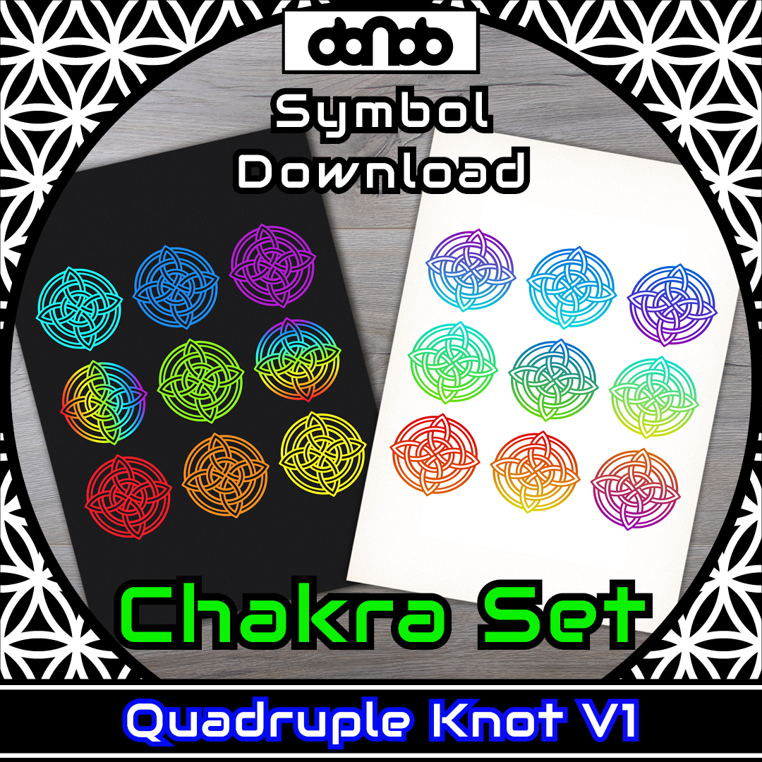 601x042 - Quadruple Knot V1 Chakra - Bild 1